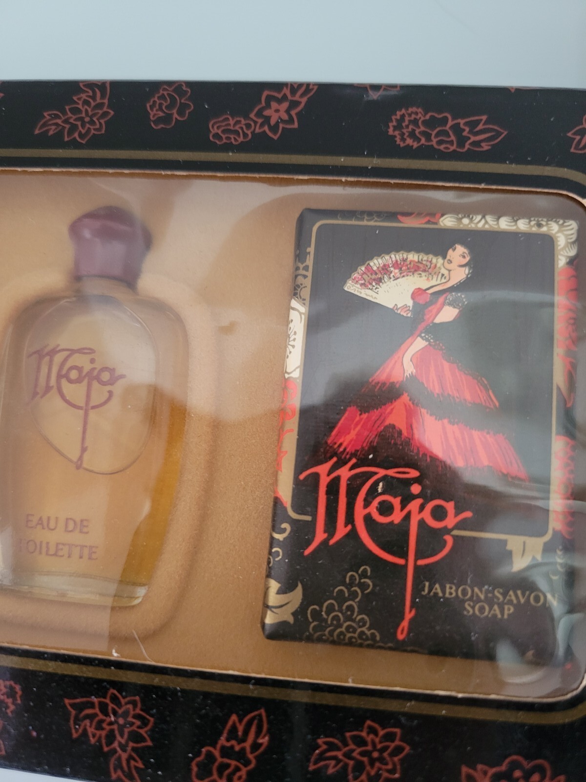 VTG ORIGINAL Maja Jabon Myrurgia Soap Set of 3 Bars & Travel Bars Mini EDT
