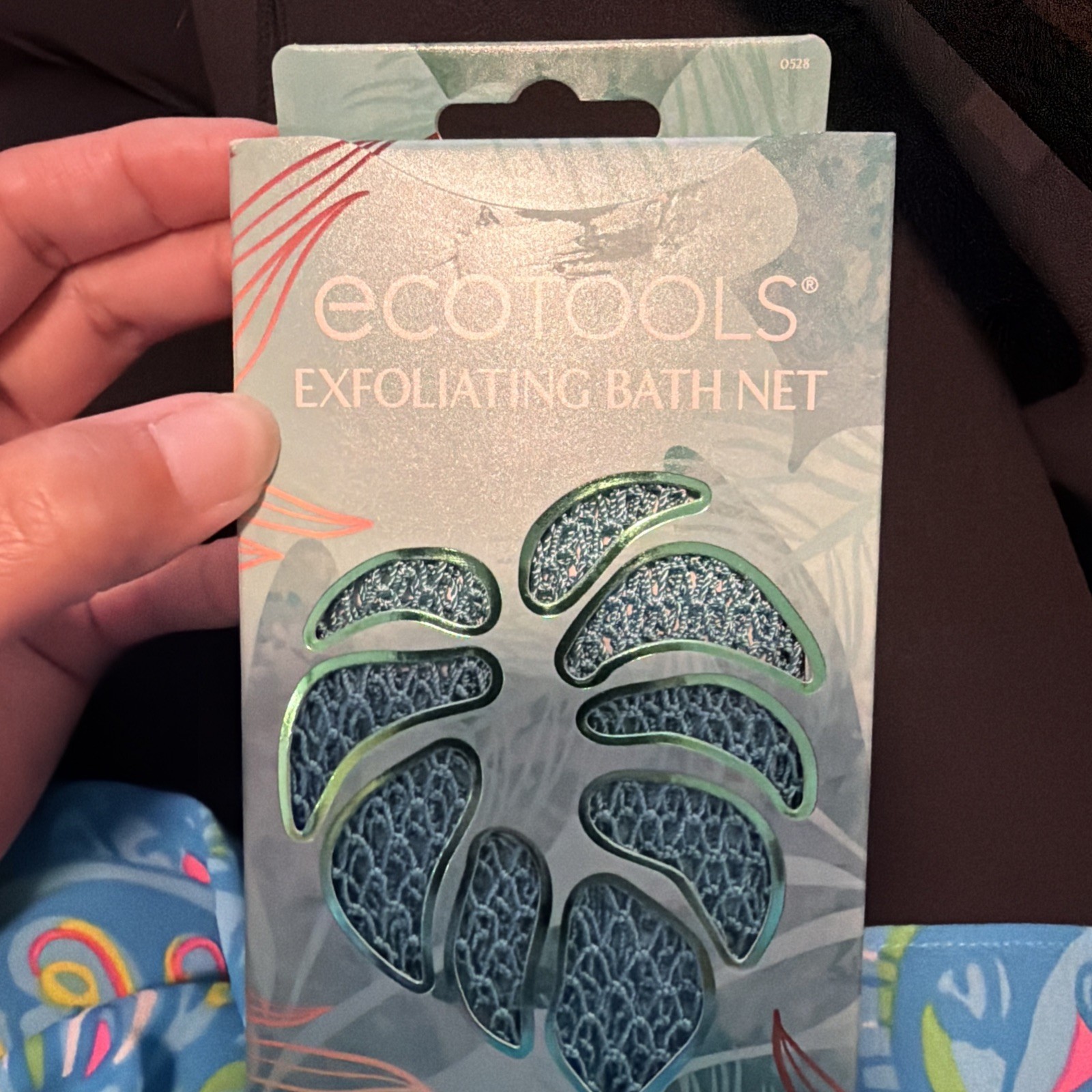 EcoTools Exfoliating Bath Net, Inspired by African 1 Count (Pack of 1), Blue