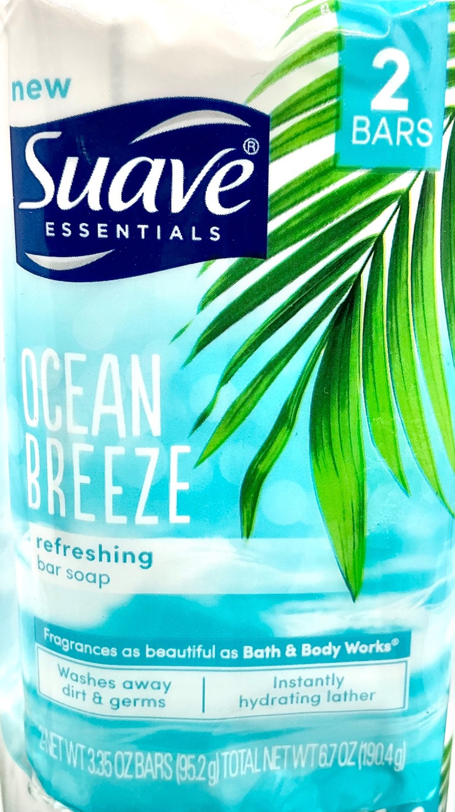 SUAVE Ocean Breeze Refreshing Soap Total of 16 Bars (3.35 oz ea) 8 Packs of 2