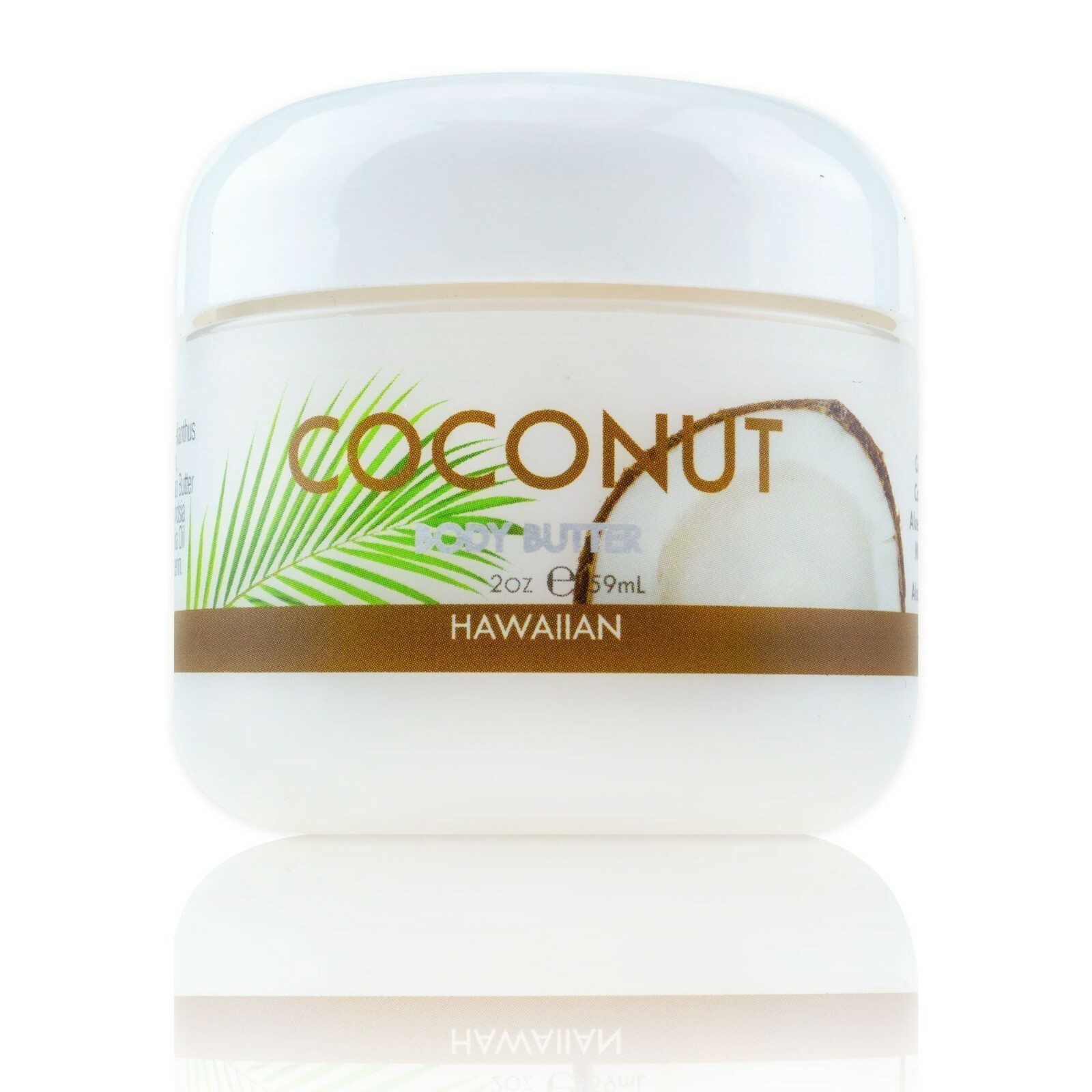Maui Soap Co Tropical Body Butter Coconut with Aloe, Macadamia Nut & Coconut