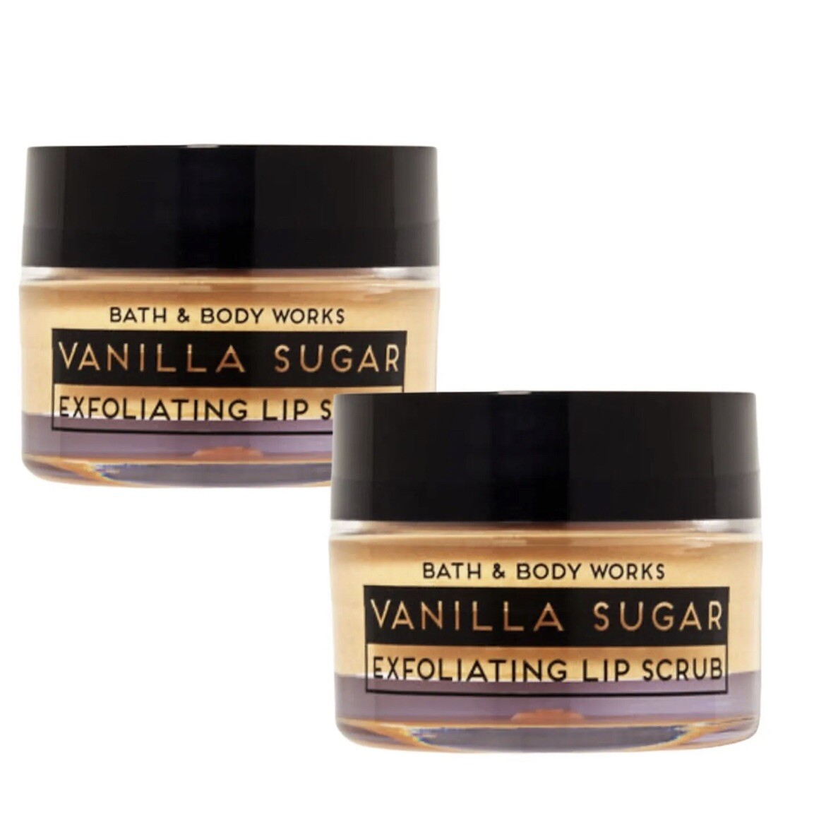 2 Bath & Body Works Vanilla Sugar Exfoliating Lip Scrub 0.5 oz/15 g Each NEW