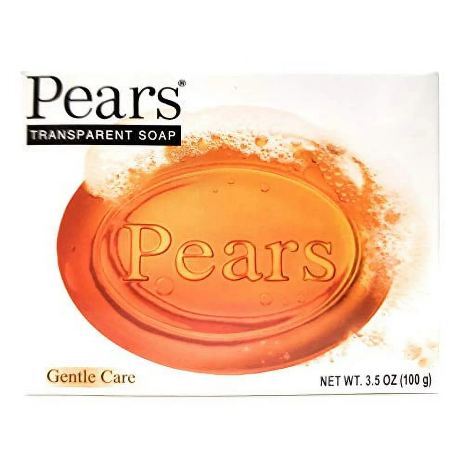 Pears Transparent Glycerin Bar Soap 3.53 Oz Each ORANGE COLOR