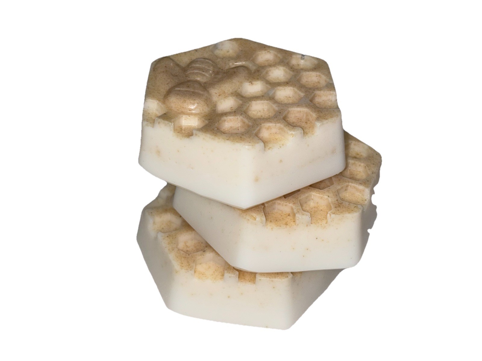 3 Pieces Set Of Natural Goat Milk Face Soap Bar | Vanilla Oats With Honey