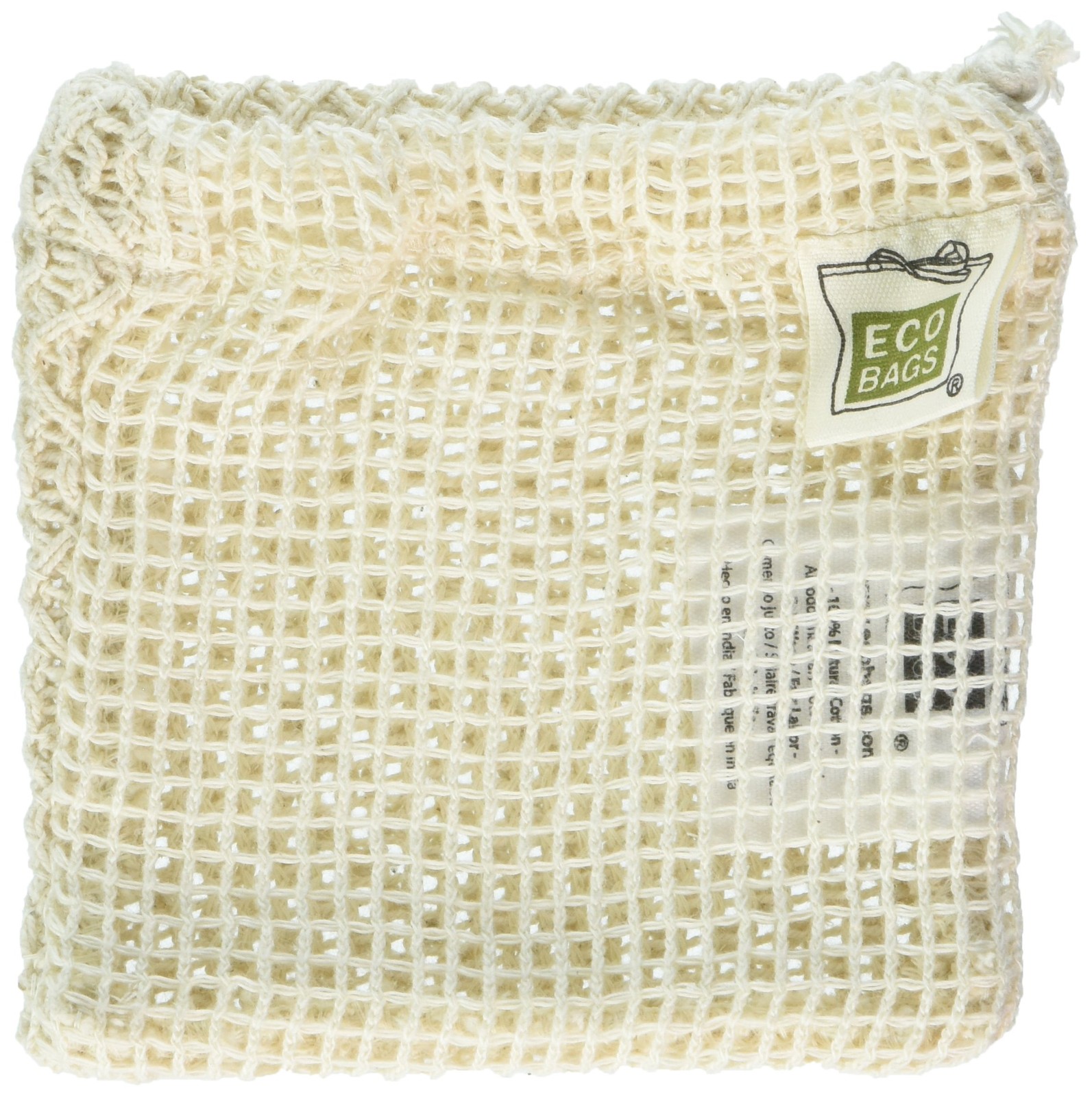 ECOBAGS® Natural Cotton Soap Bag 1 Count (Pack of 1), Off-white
