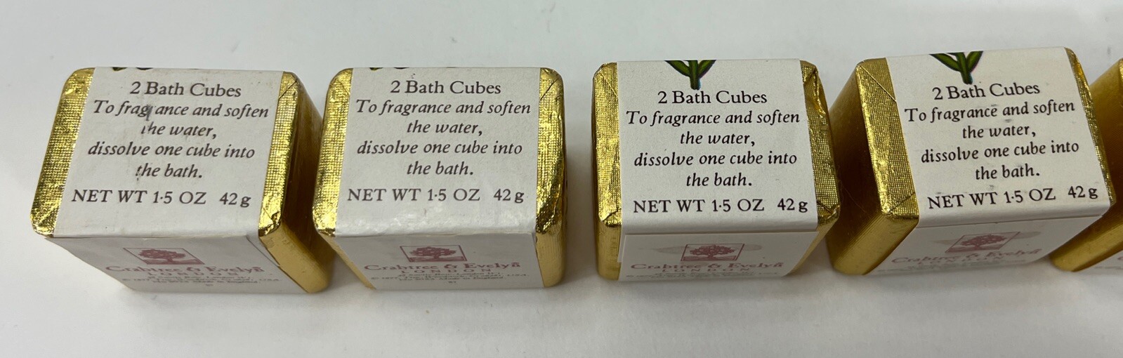 Lot Of 7 Crabtree & Evelyn + Ben Rickert Lot Of 7 Bath Cubes 1.5 Oz Each