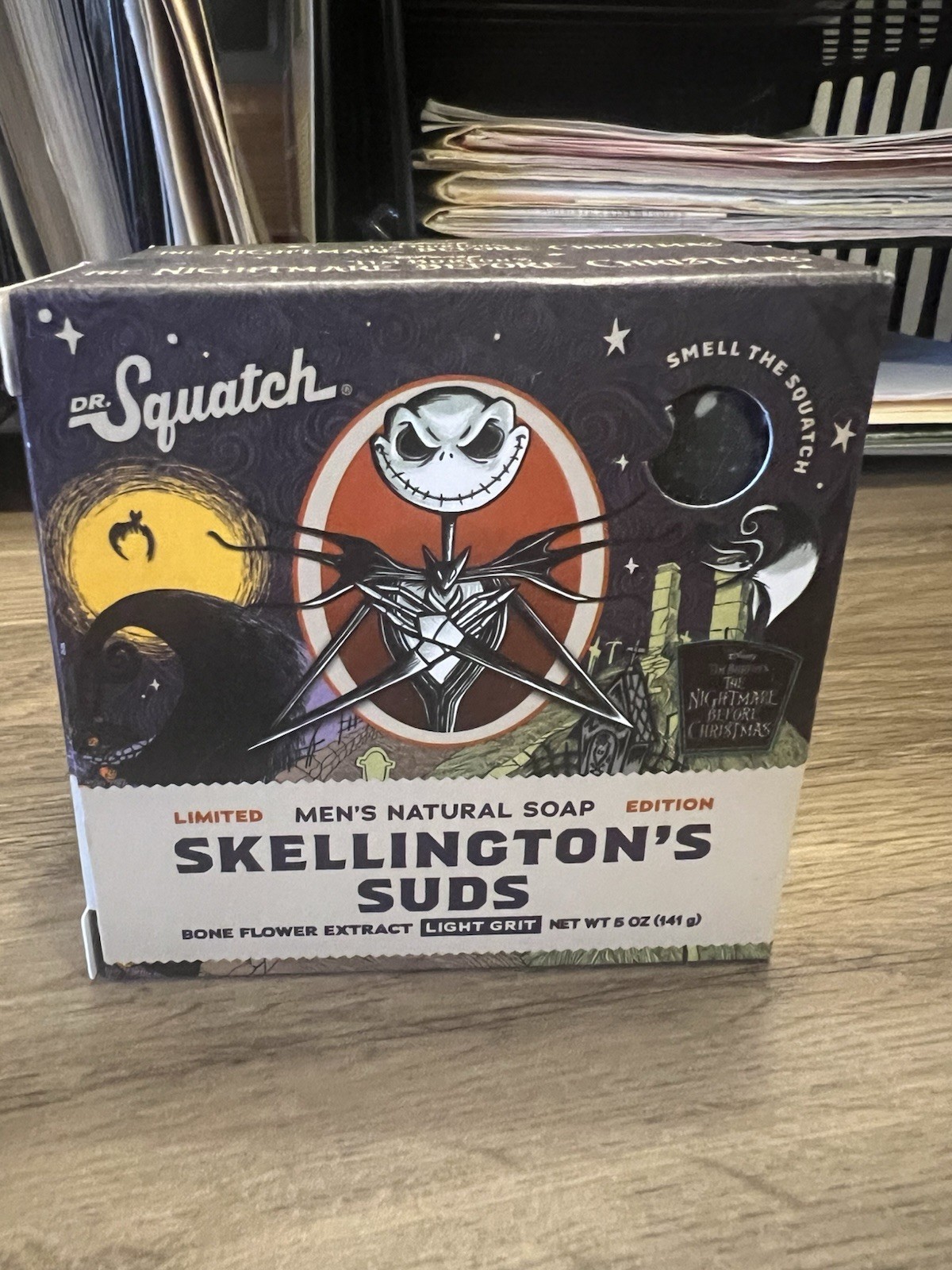 Dr Squatch Disney Tim Burton Nightmare Before Christmas Jack Skellington Scrub