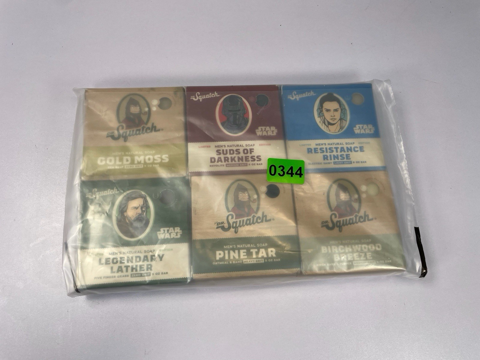 Dr Squatch Soap Lot 6 Bars Star Wars Resistance Rinse Pine Tar Birchwood