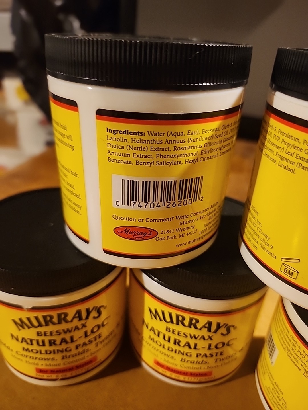 5 Beeswax Natural-Loc For Natural Styles Molding Paste Jar Net Weight 6 Ounce