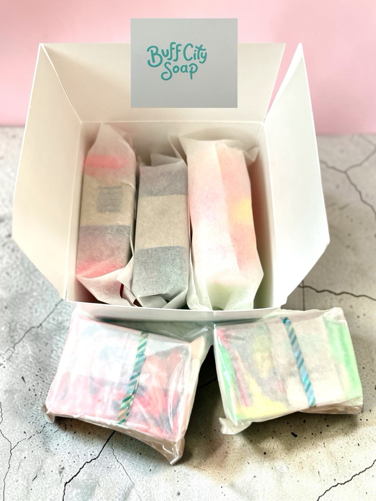 Lot of 5 Buff City Soap Bars Mixed Assortment New & Unused