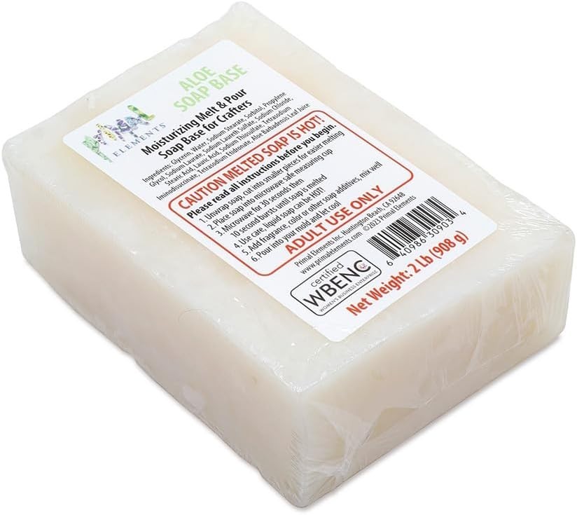 Aloe Soap Base – Moisturizing Melt and Pour Glycerin Soap Base for Crafting a…