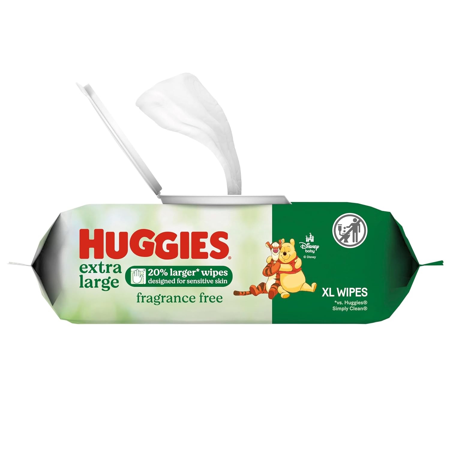 Huggies Extra Large Baby Wipes, Unscented, 1 Flip-Top 42 Count (Pack of 1)