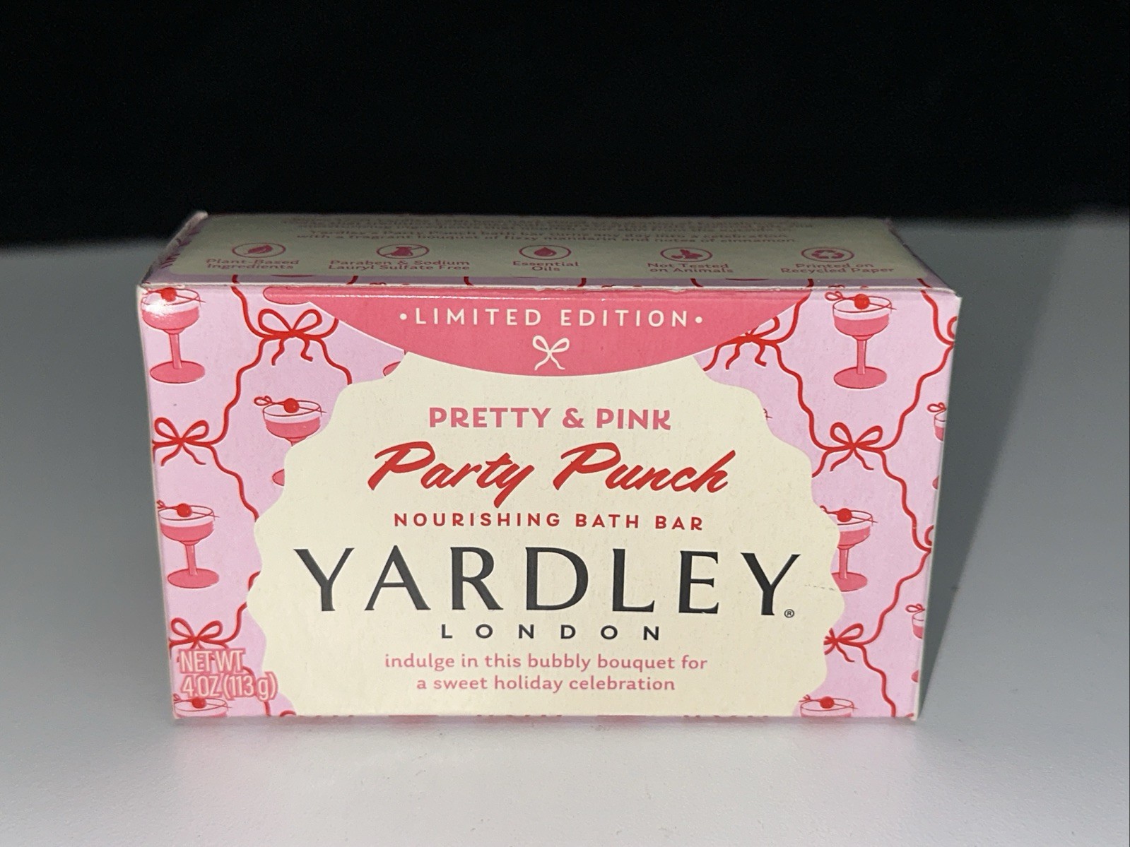 8x Yardley London Limited Edition Pretty & Pink PARTY PUNCH Bath Bar Soap 4oz