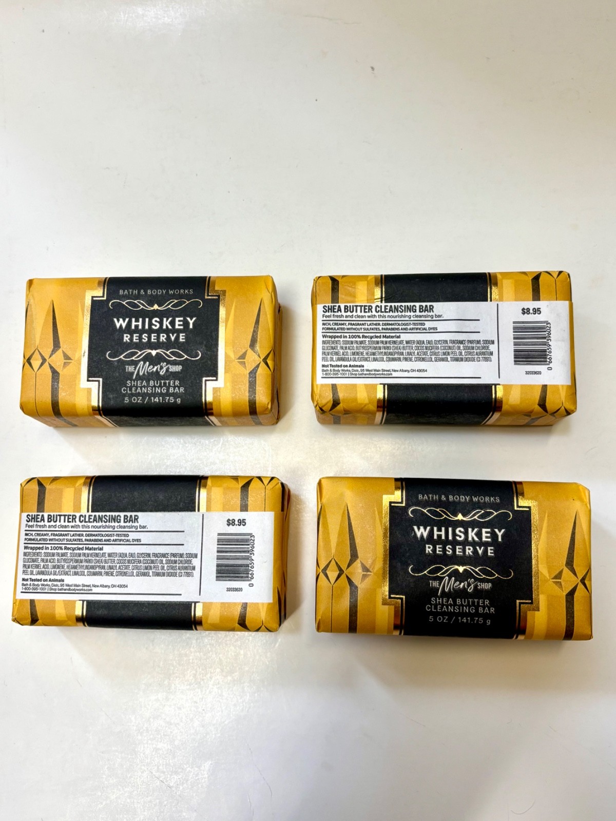 2 Pack Bath & Body Works Men’s’ Collection Shea Butter Cleansing Soap Bar 5oz