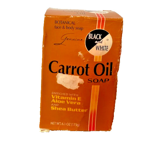 Black & Whitel Botanical Carrot Oil Soap with Vit.E, Aloe vera, Shea Butter 173g