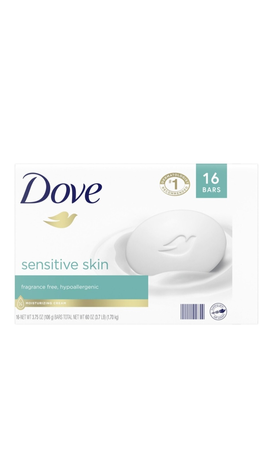Dove Go Fresh Beauty Bar, Cool Moisture (3.75 oz 16 ct)