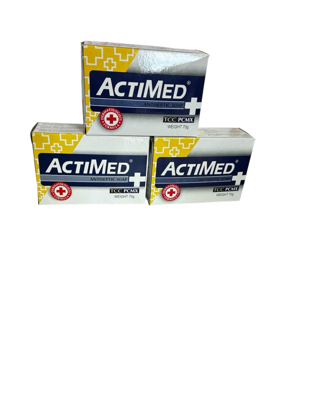 ActiMed Antibacterial Soap Bar PCMX 70g Pack of 3 Unisex Free Shipping