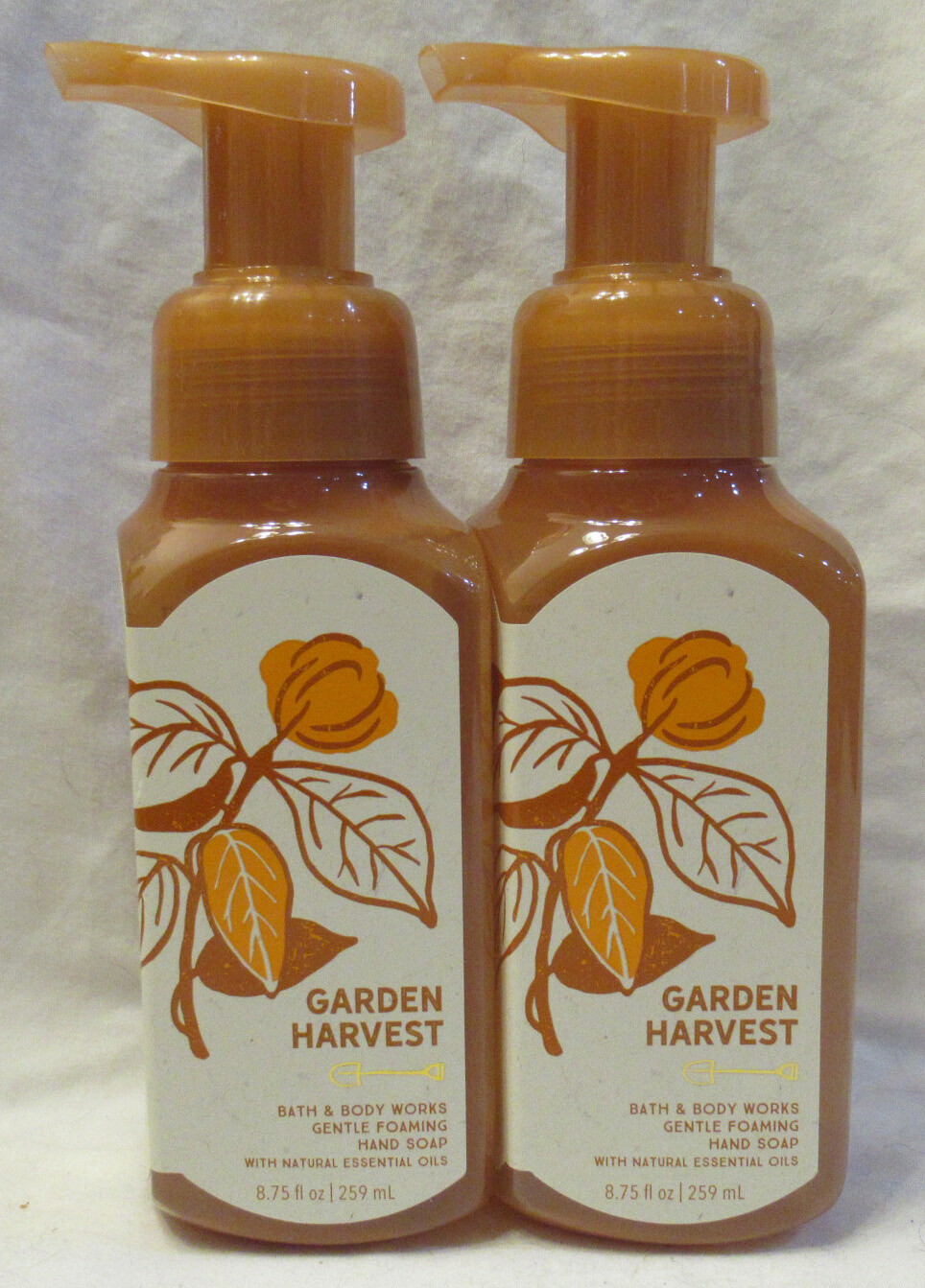 Bath & Body Works Gentle Foaming Hand Soap Lot Set of 2 GARDEN HARVEST