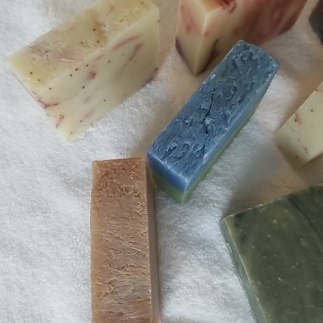 Handmade USA Natural Castile Lye Soap Bars Numerous Varieties Select