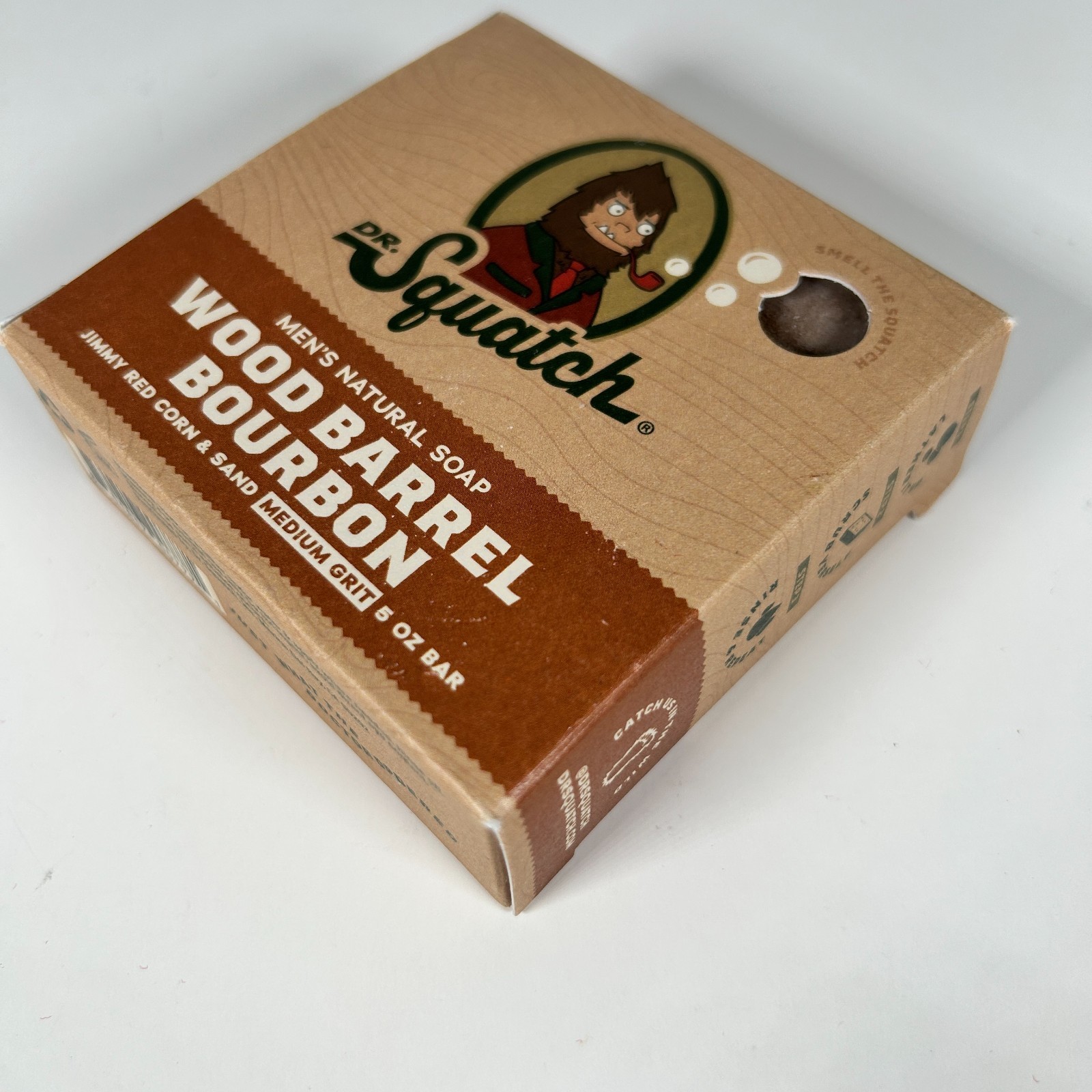 Dr. Squatch Bar Soap for Men Wood Barrel 5 Ounce