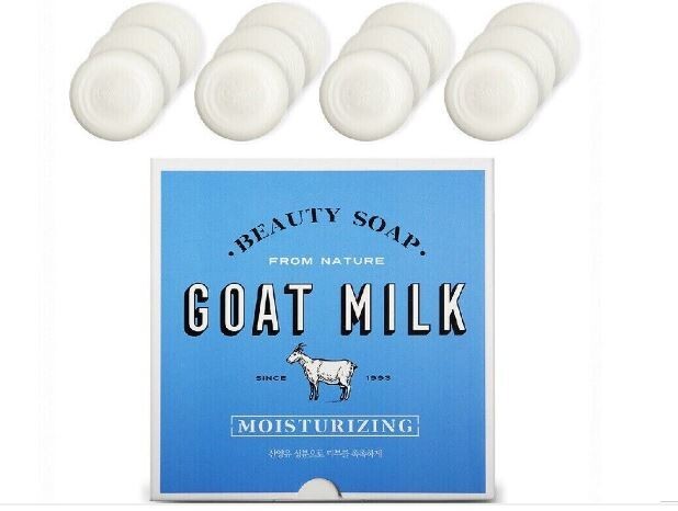 ShowerMate Beauty Soap from Nature GOAT MILK MOISTURIZING, 12 Bars Boxed, 38oz