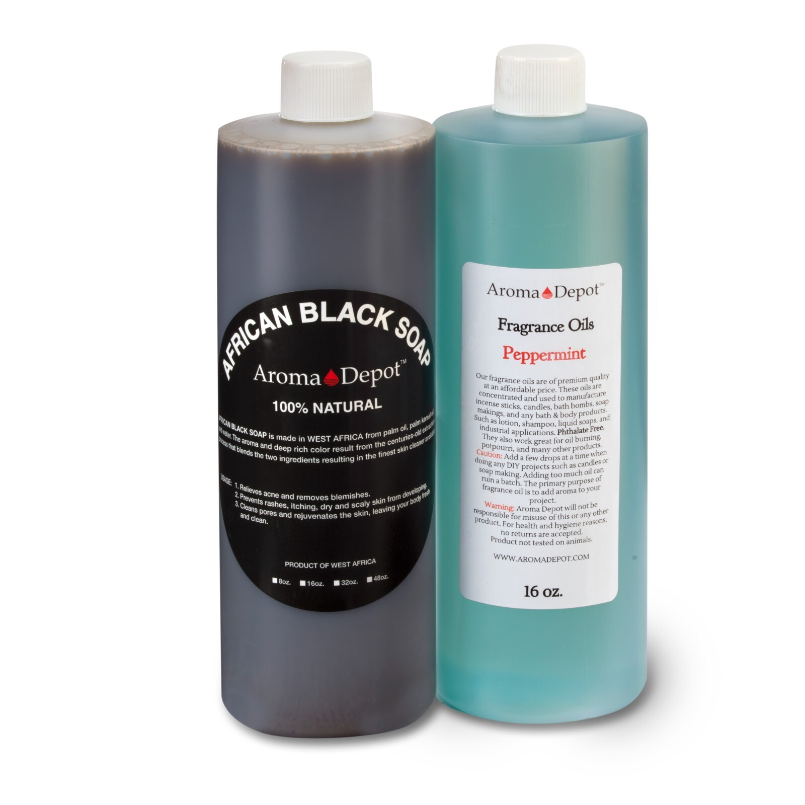 SCENTED Liquid Raw African Black Soap 100% Natural Organic Face & Body Wash