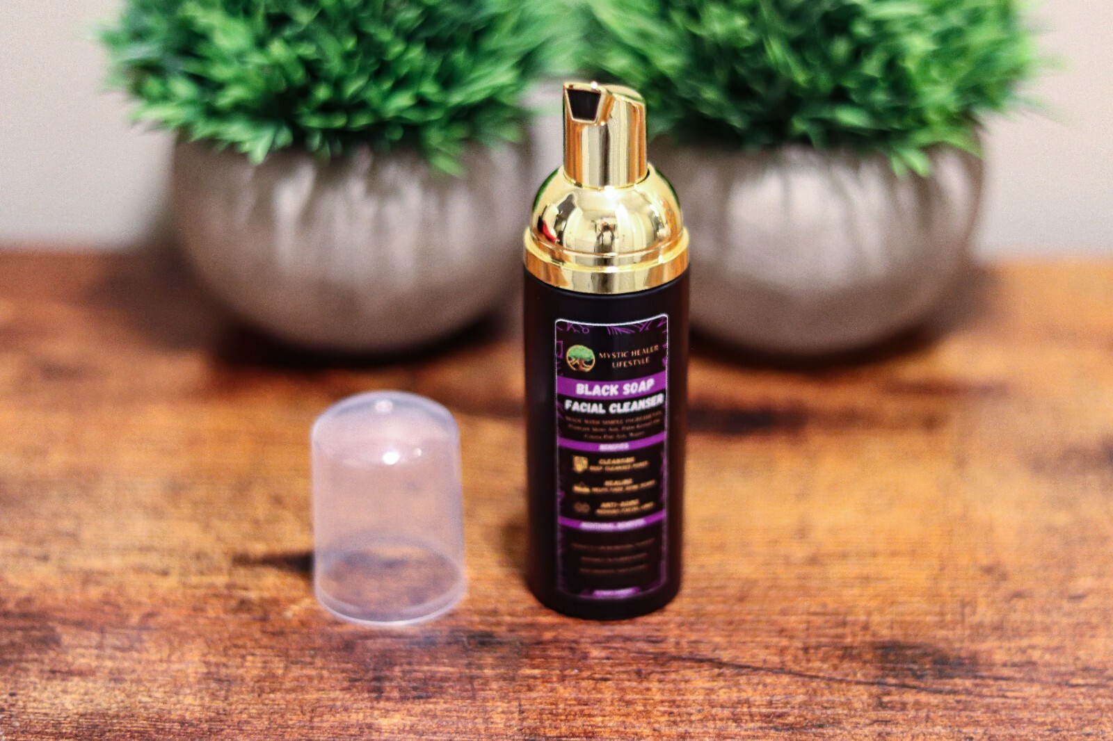 Foaming Black Soap Facial Cleanser 2 OZ| Mystic Healer Lifestyle