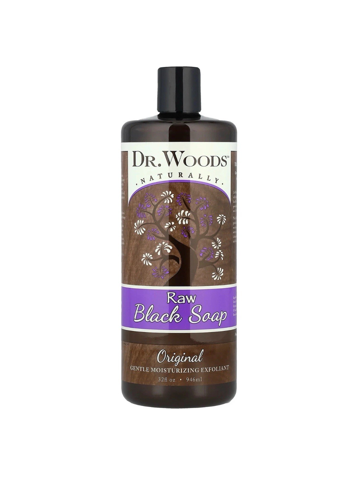 Dr Woods Raw Black Soap Original 32 fl oz 946 ml Cruelty-Free, Gluten-Free,