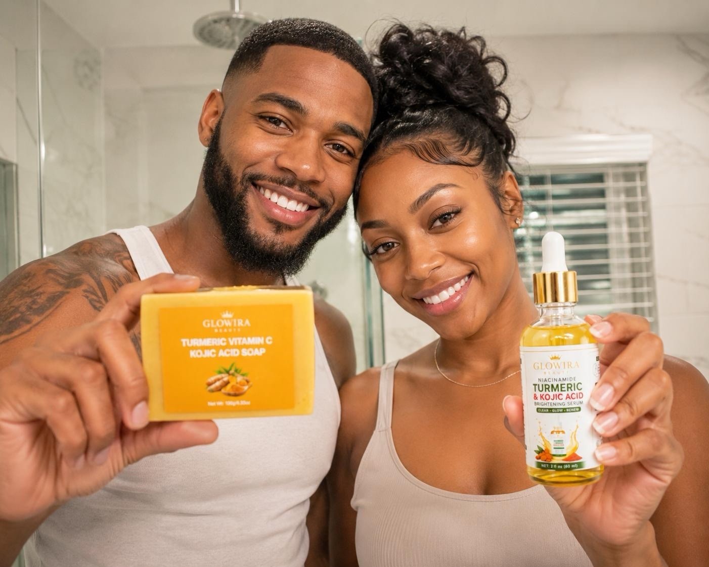 Brightening Surem And Brightening Soap For Hyperpigmentation