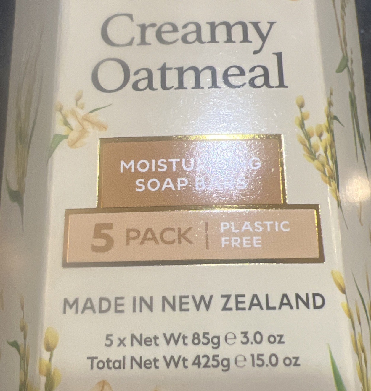 New Zealand Beauty Spa Exfoliating Creamy Oatmeal Soap Bars 5 Pack