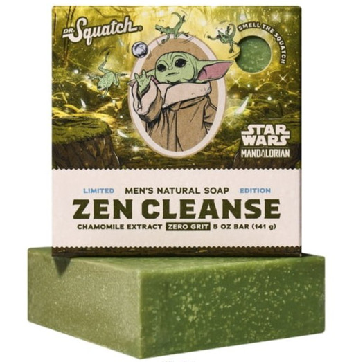 STAR WARS DR. SQUATCH GROGU Ltd Ed. Bar Soap Zen Cleanse Mandalorian New 5oz Bar
