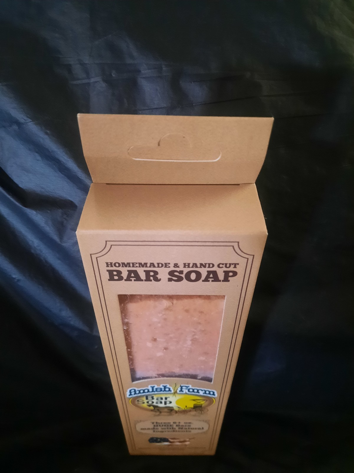 Natural Bar Soap Amish Farms Hand Cut Homemade Crafted Three HUGE 6+ Ounce Bars