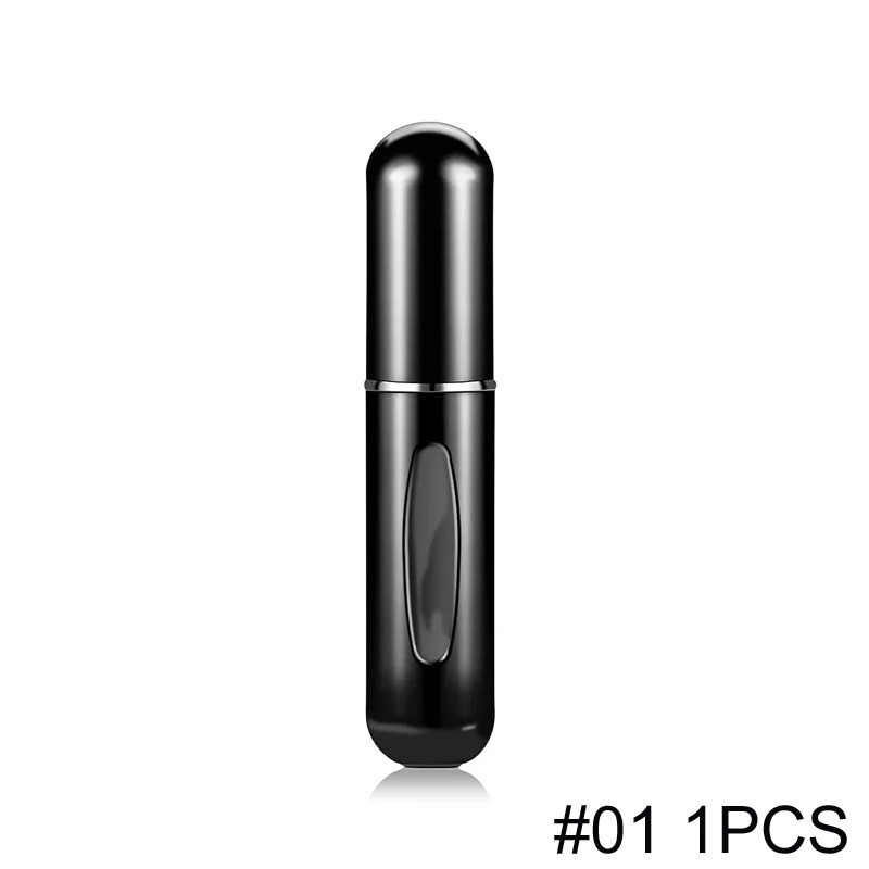 1/5/10PCS Refillable Travel Portable Perfume Atomizer Bottle Spray Pump Case 5ML