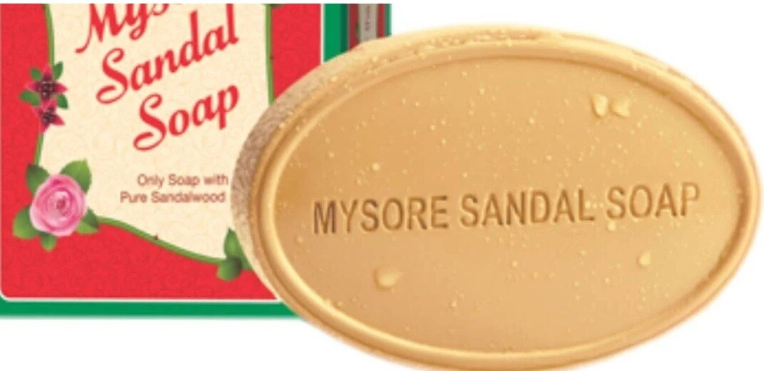 5 x Mysore Sandal Bathing Soap 125gm Bathing Soap Bar with Pure Sandalwood Oil