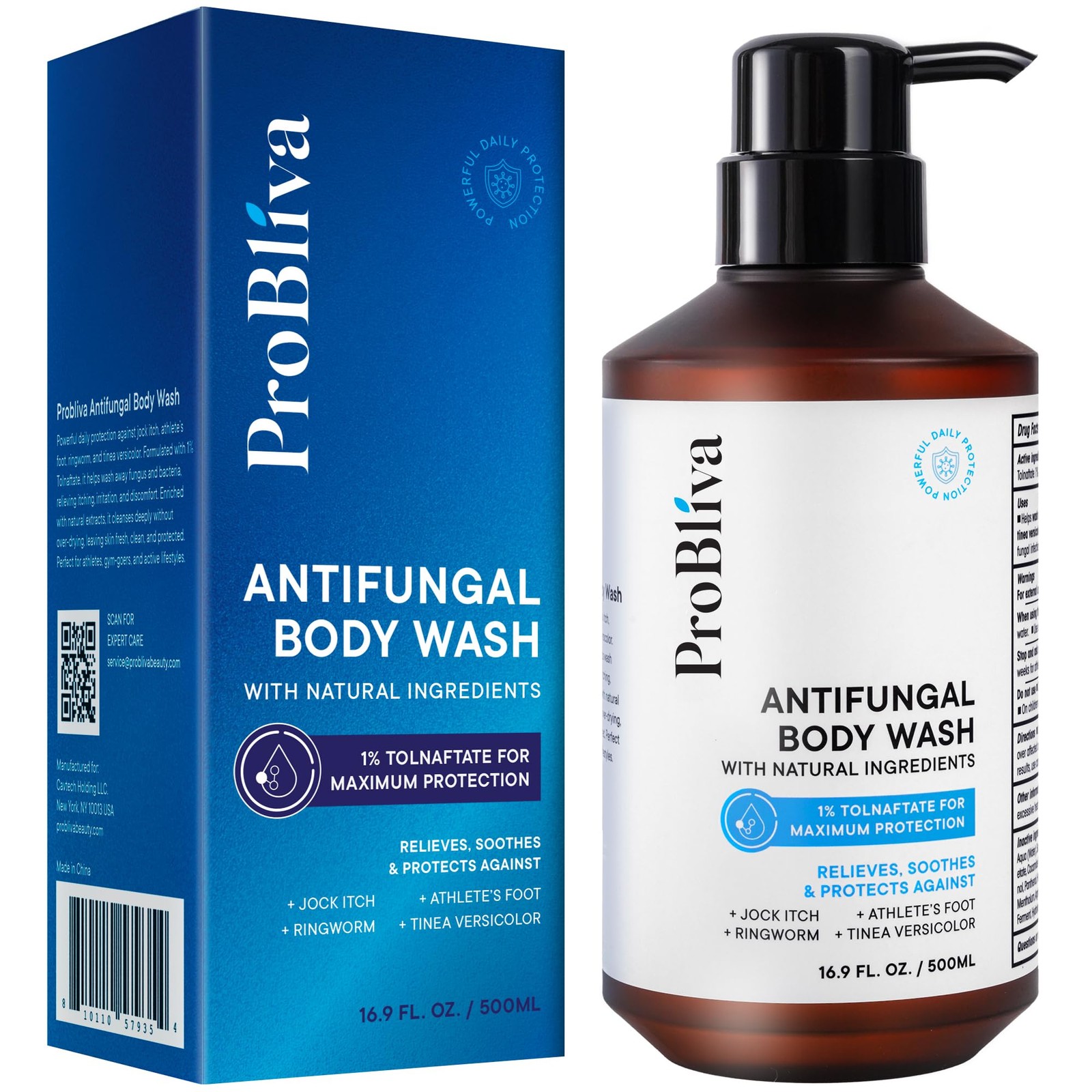 Antifungal Body Wash Treatment Soap – Antibacterial 16.9 Fl Oz (Pack of 1)
