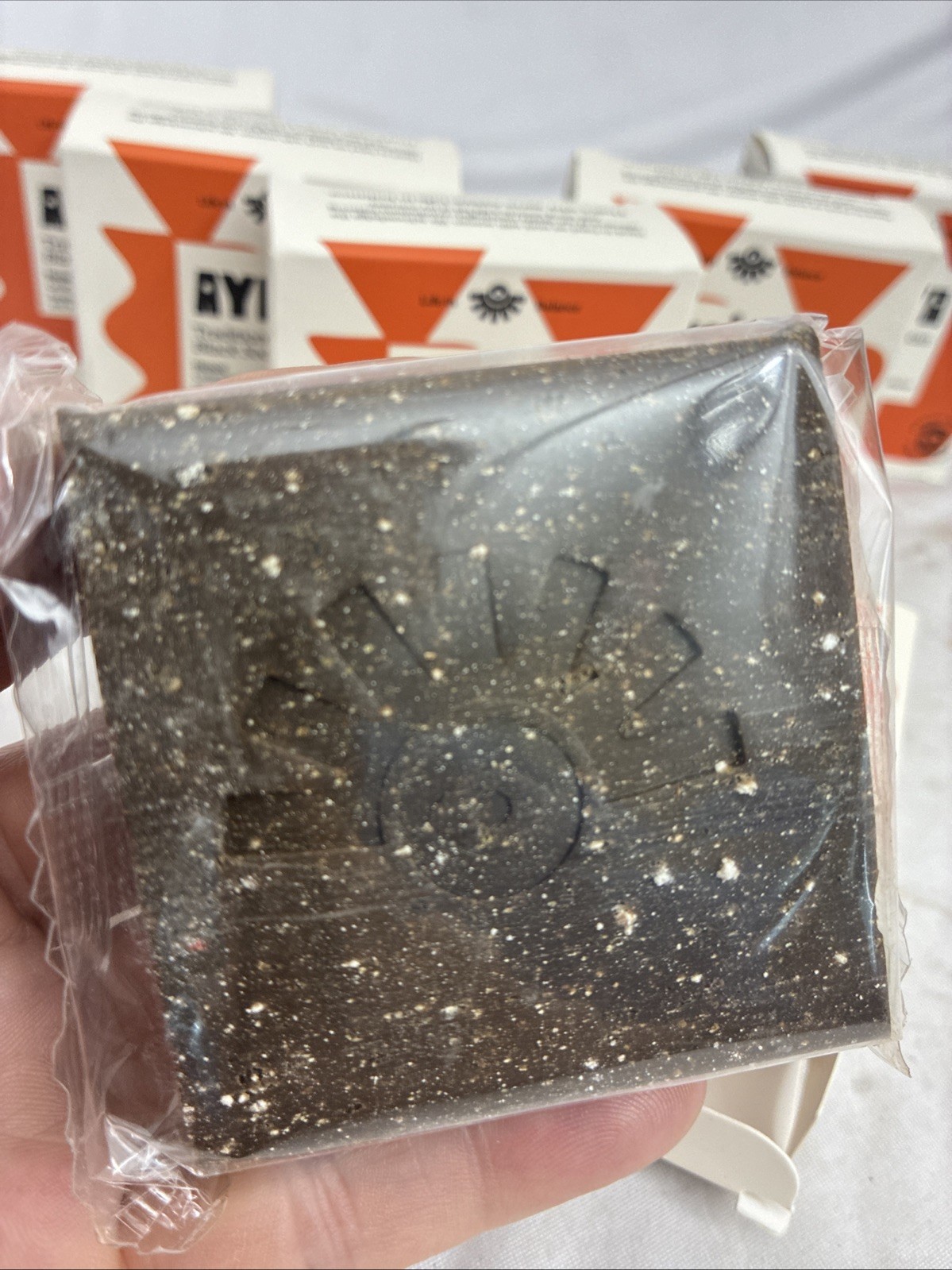 Ayeya Traditional African Black Soap Honor Cedarwood 6 Bars Hibiscus & Moringa