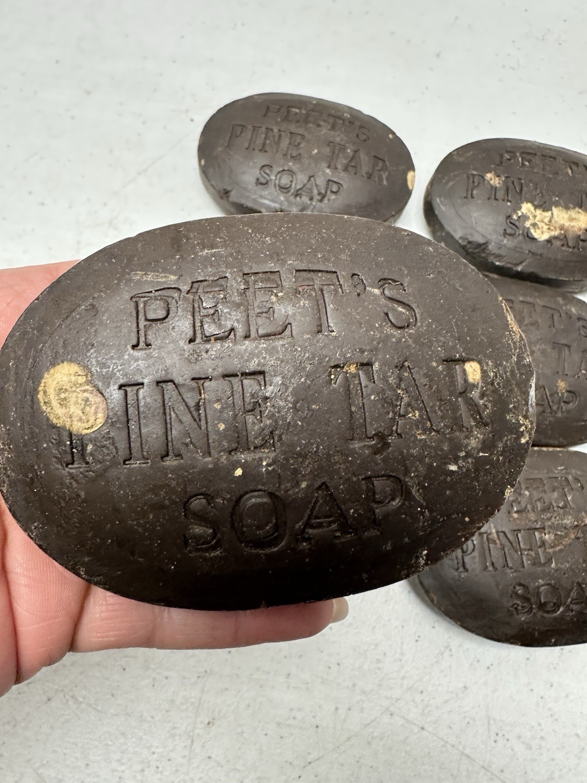Vtg Peet’s Pine Tar Soap Bar Soap Makers Of Palmolive Lot Of 6 Bars