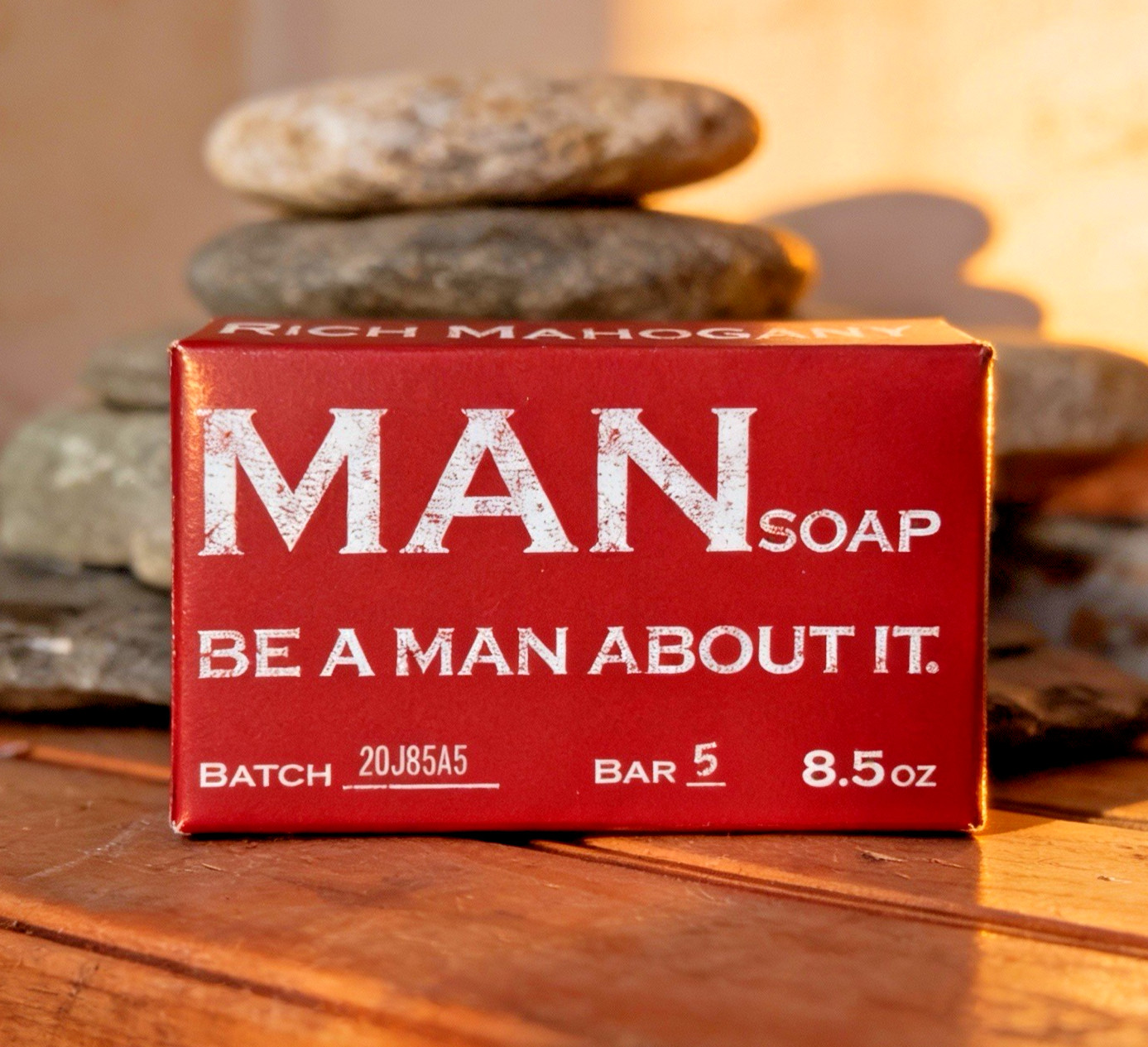Small Batch “Rich Mahogany” Handcrafted “Be a Man About it” Soap…Ships Free!