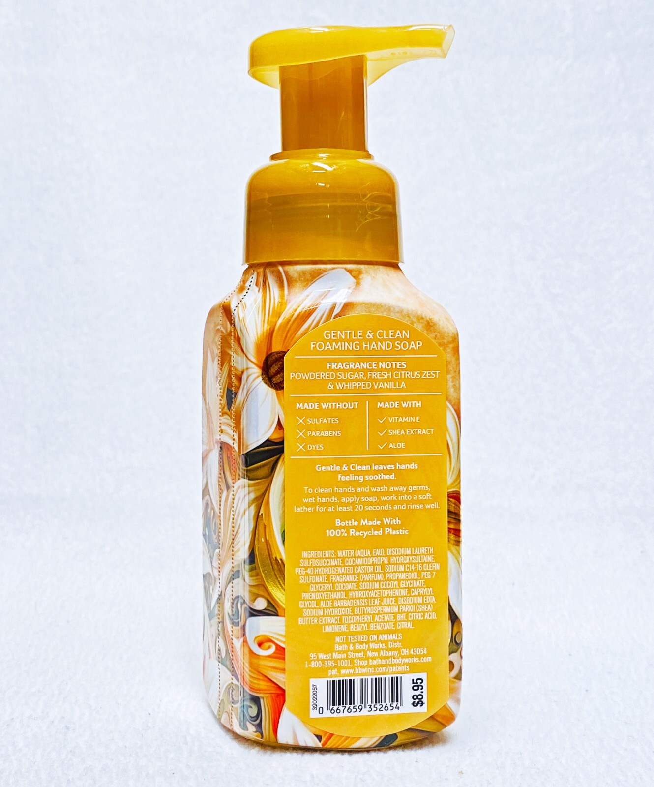 2 Bath & Body Works GARDEN TEA COOKIE Gentle Foaming Hand Soap 8.75 oz