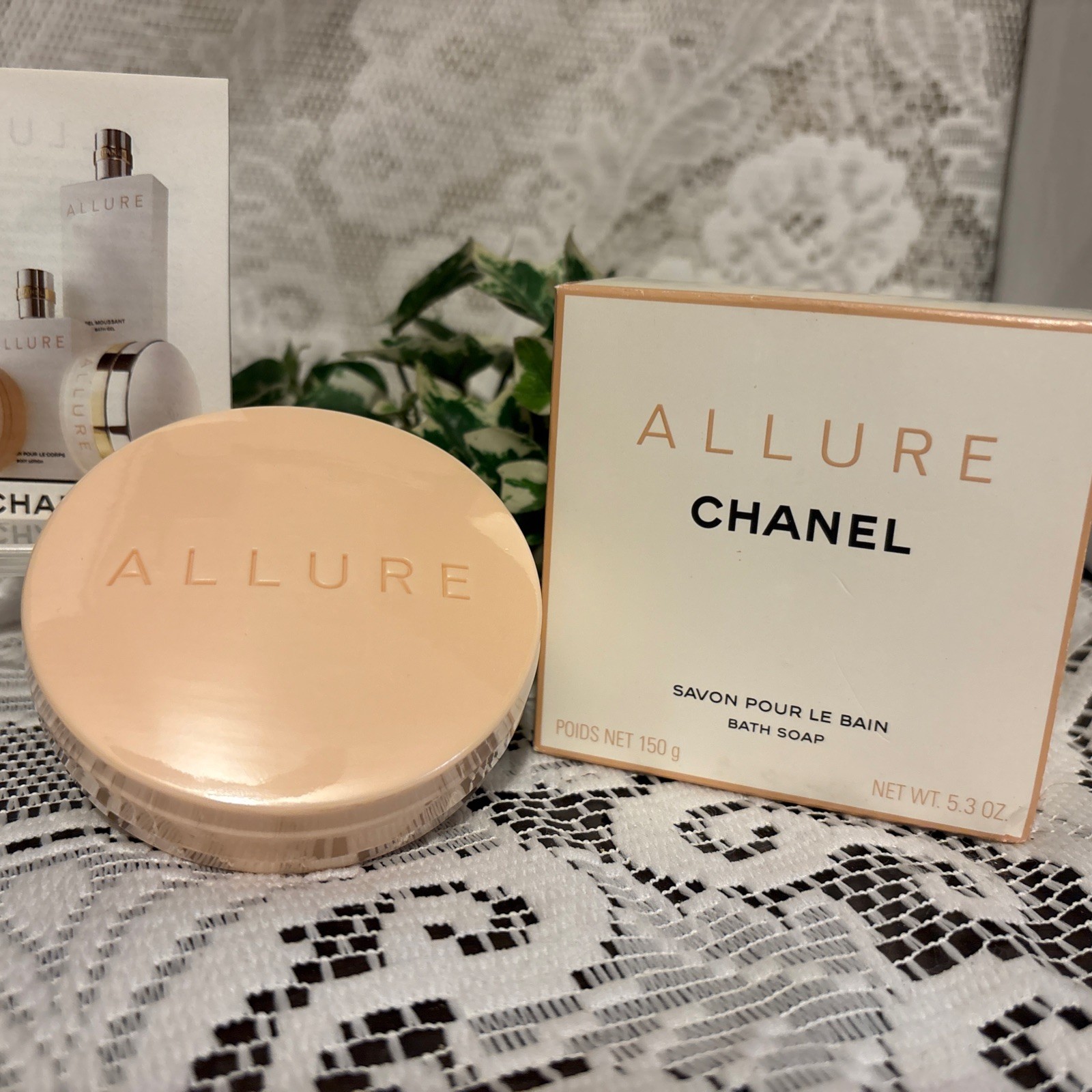 Chanel ALLURE Bath Soap Savon Pour Le Bain 5.3oz Full Size NEW IN BOX Ships Free