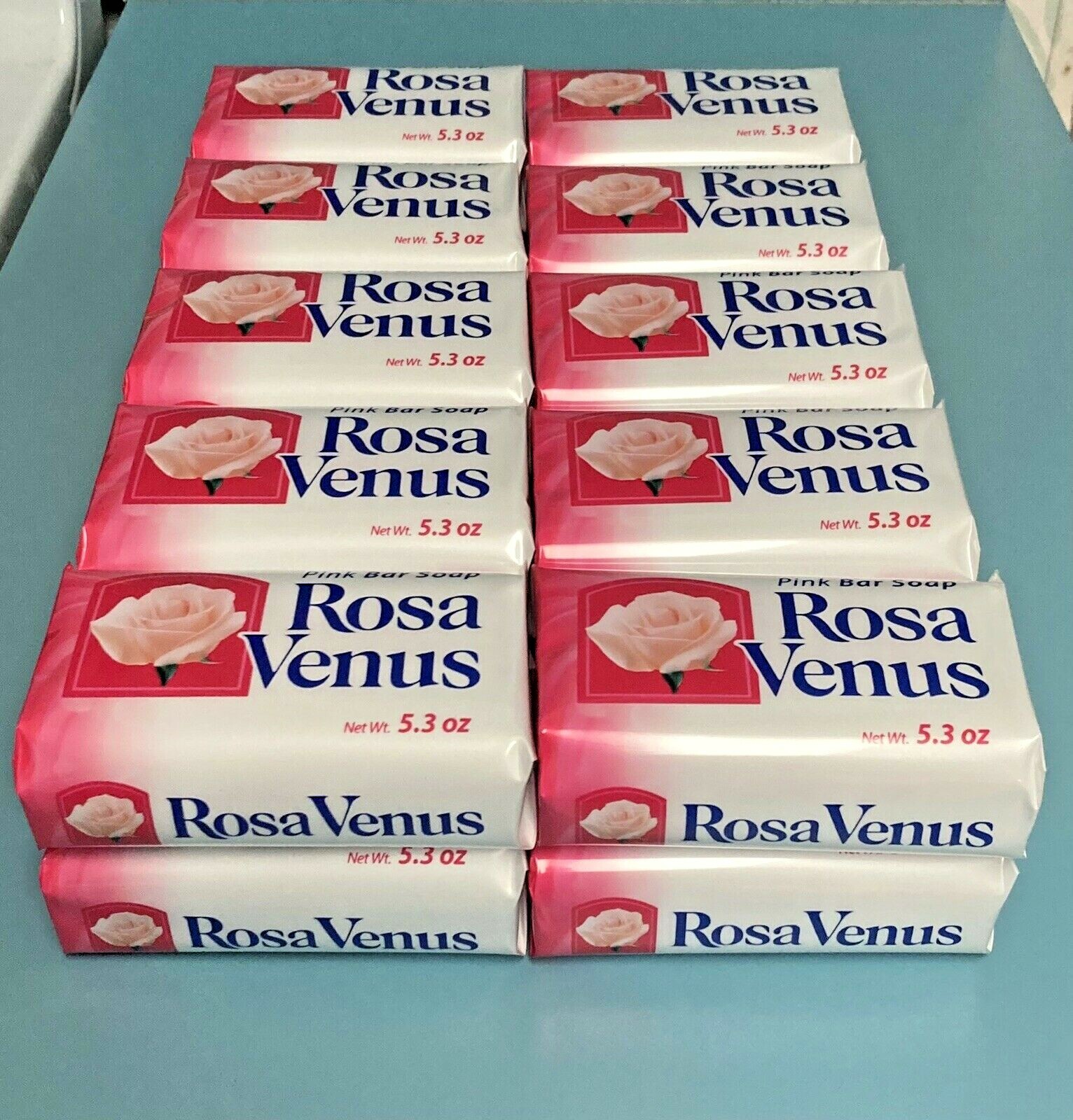 Rosa Venus Pink Body Soap – 20 Pack (5.3 oz Each) – Classic Floral Scent