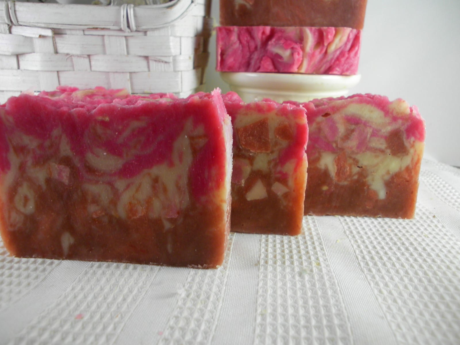 Cranberry Pomegranate Honey Goat Milk Soap, Natural Organic Homemade Handmade