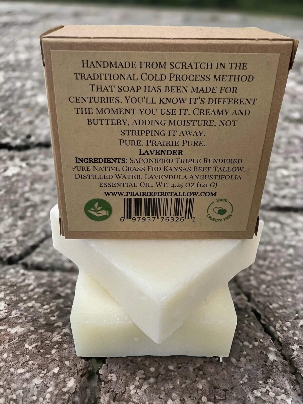 Pure Beef Tallow Soap Bar, (3 Pack) Grass Fed and Finished – Face, Body and Hair
