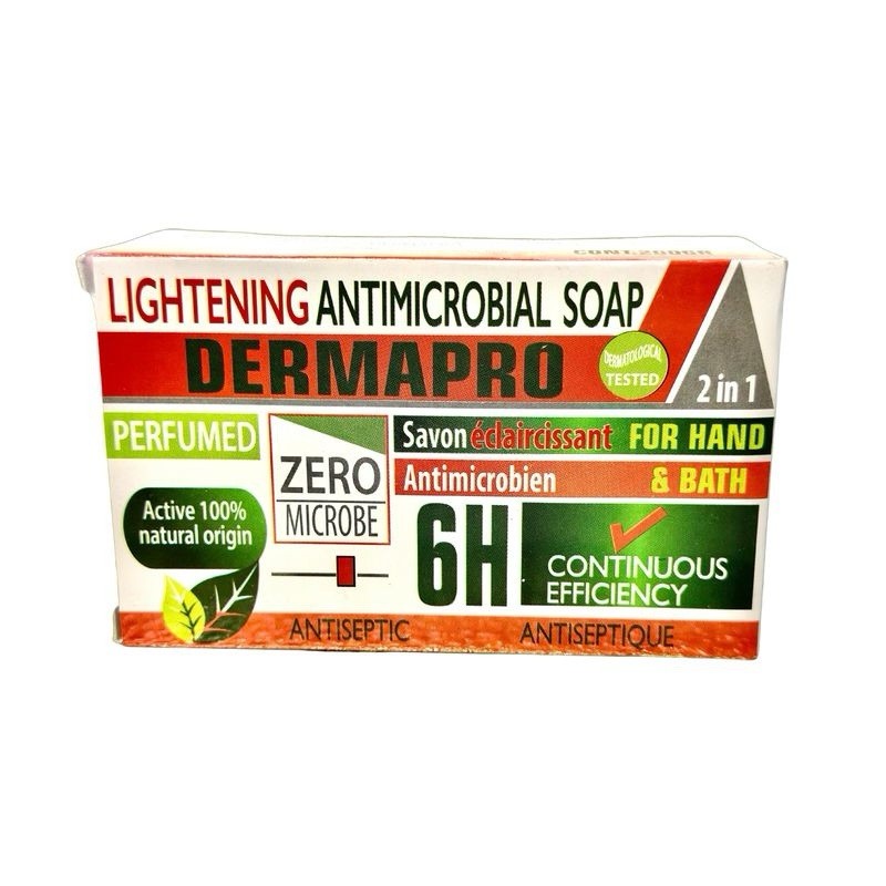 Dermapro Antiseptic Soap Bar Lightening Antimicrobial Perfumed 2-in-1