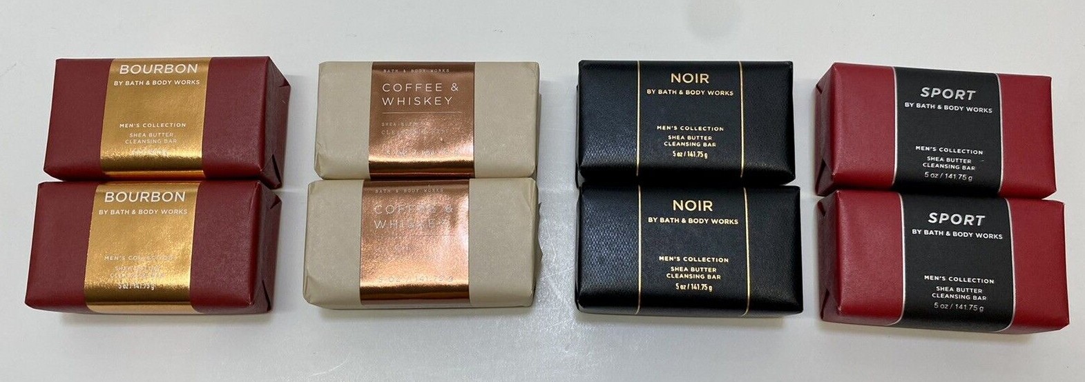 2 Pack Bath & Body Works Men’s’ Collection Shea Butter Cleansing Soap Bar 5oz