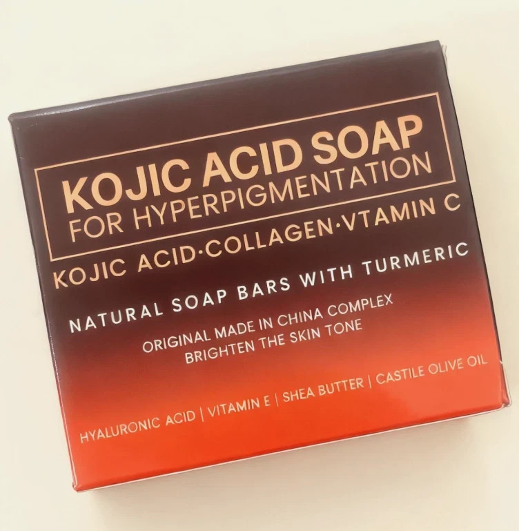 2 Pack Kojic Acid Dark Spot Remover Soap Bars with Vitamin C For woman & man US