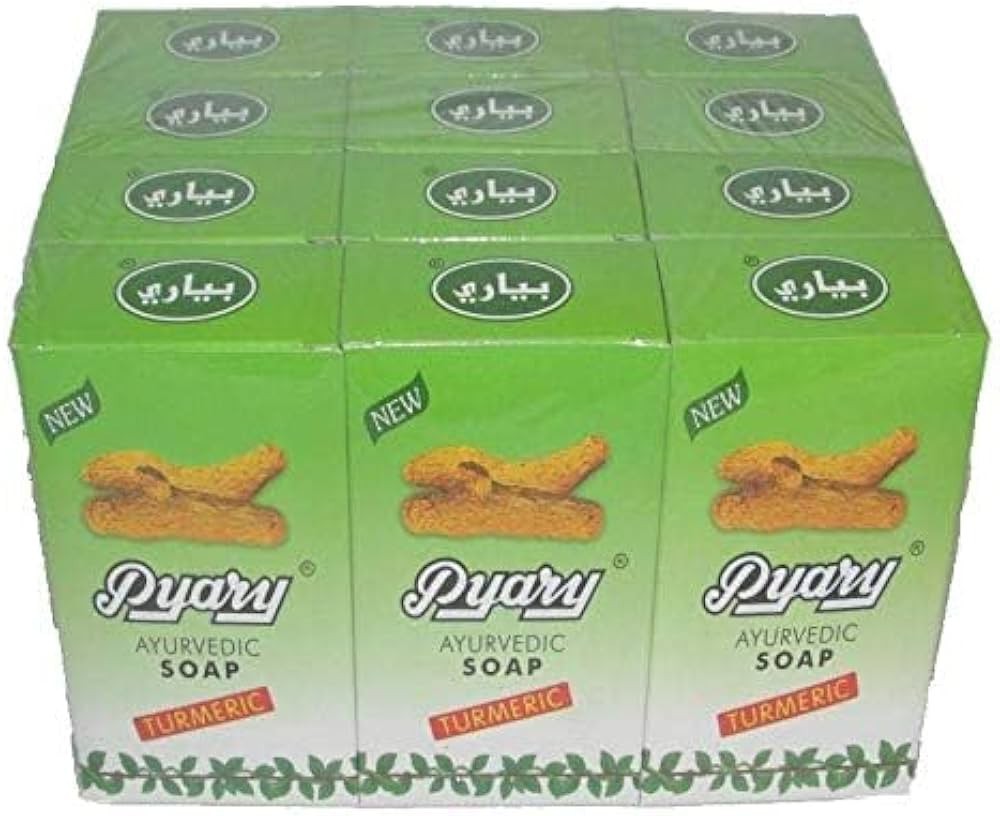 12X Pyary Turmeric Soap Original 100% 75g – صابون الكركم India 🥇