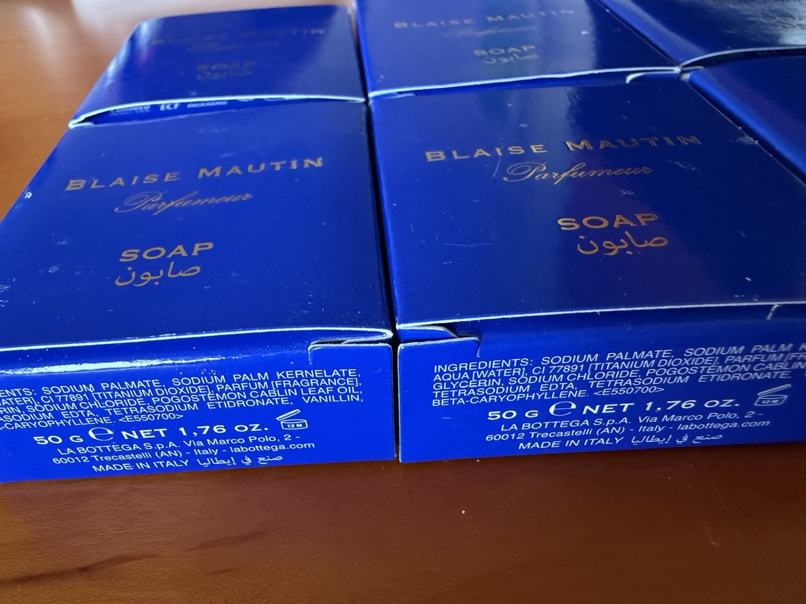 Park Hyatt Dubai XX Blaise Martin Soap Bars (6) Perfume Italy 1.76oz RARE/NEW