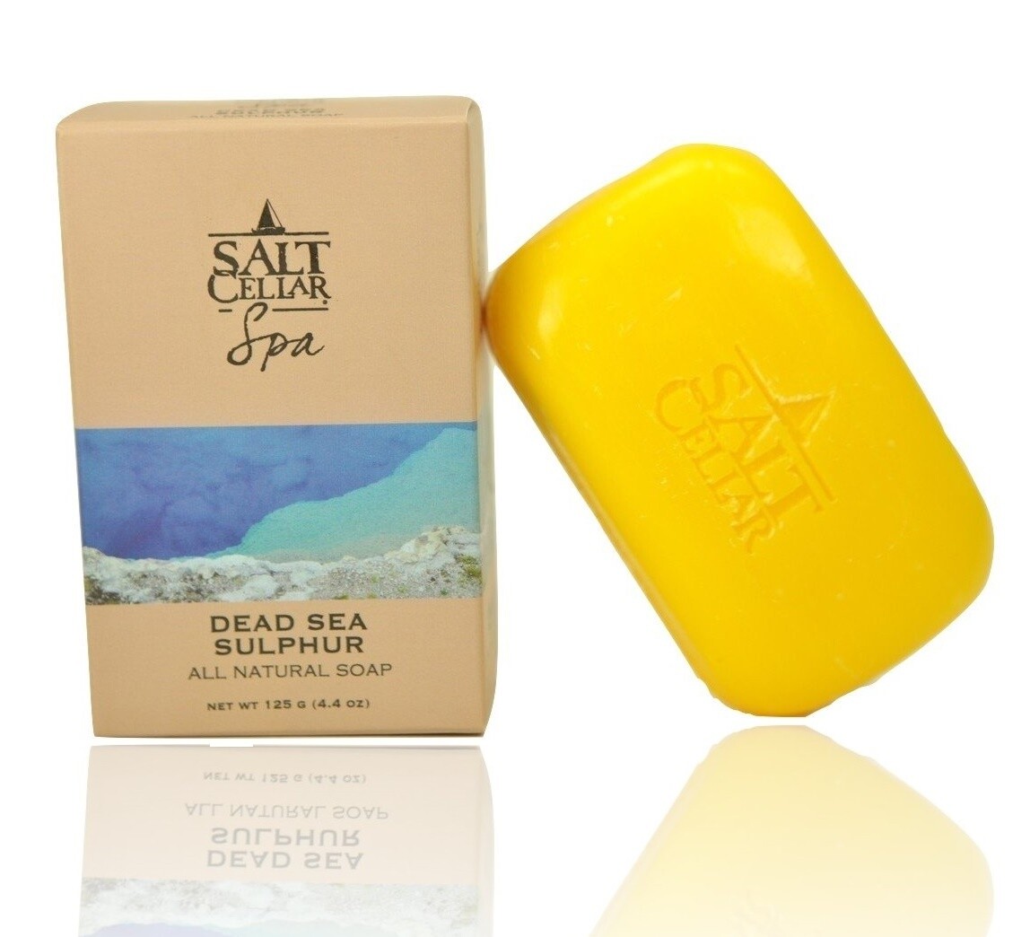 Salt Cellar Spa Dead Sea Sulphur Soap 4.4 oz (125 g)Connected to: Salt Cellar Sp