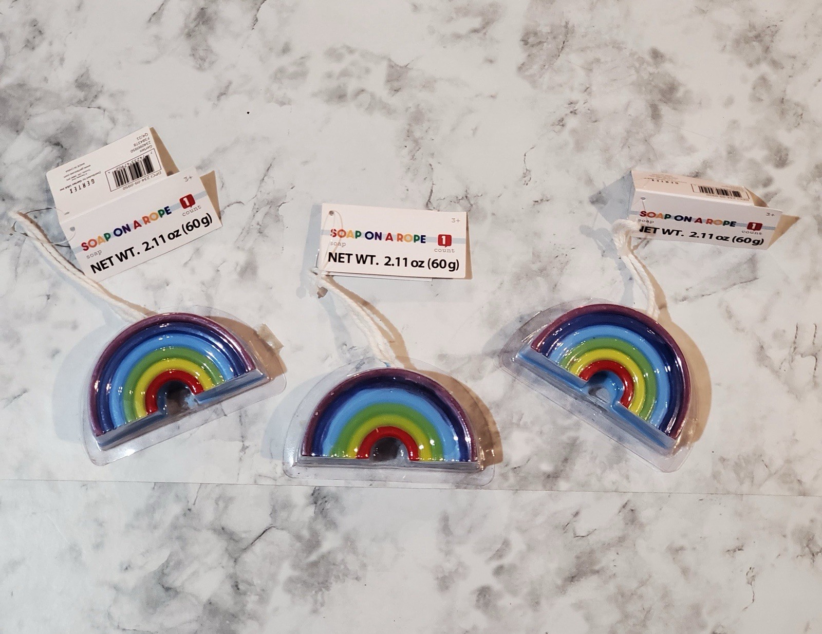 Soap On A Rope Rainbow Theme Set Of 3