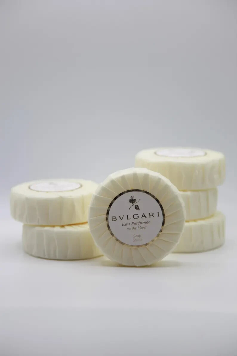 BVLGARI White Tea & Green Tea Soap – 2.6oz / 75g Pack Of 6 (3 of Each) NEW